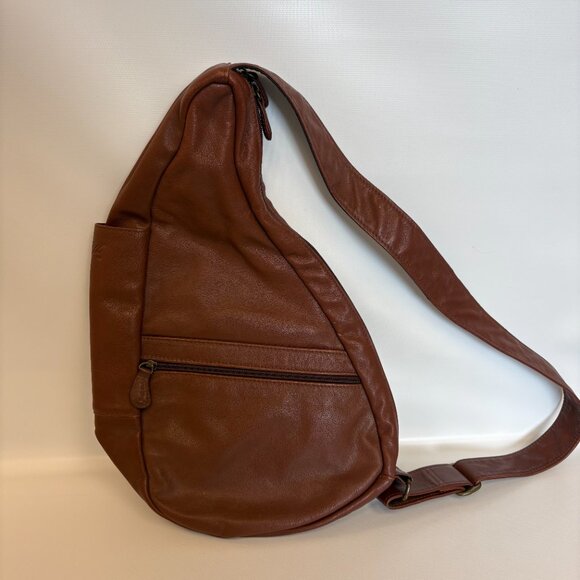 AmeriBag 15" Leather Healthy Back Bag Tote® (Extra Small) - Picture 6 of 7